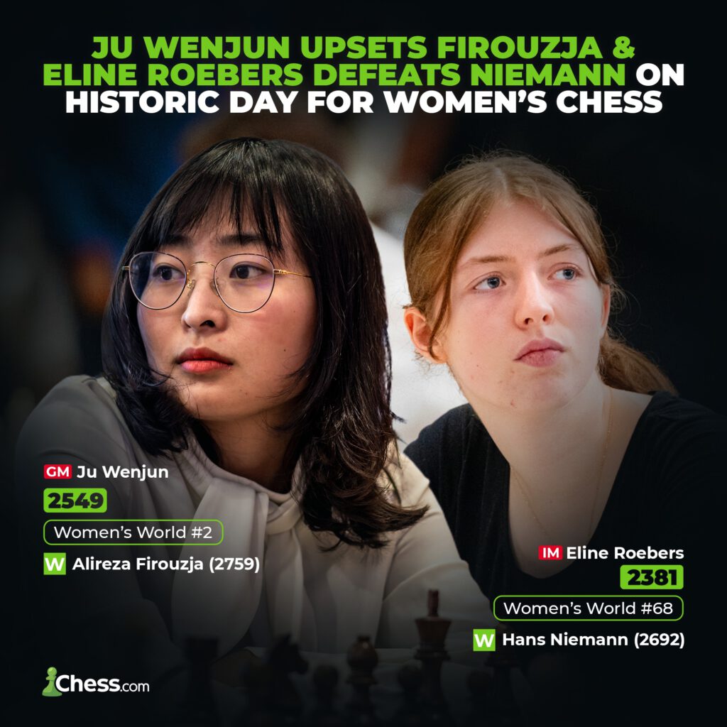 Women Ascendant In Tata Steel As Ju Wenjun Upsets Firouzja, Roebers